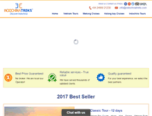 Tablet Screenshot of indochinatreks.com
